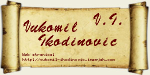 Vukomil Ikodinović vizit kartica